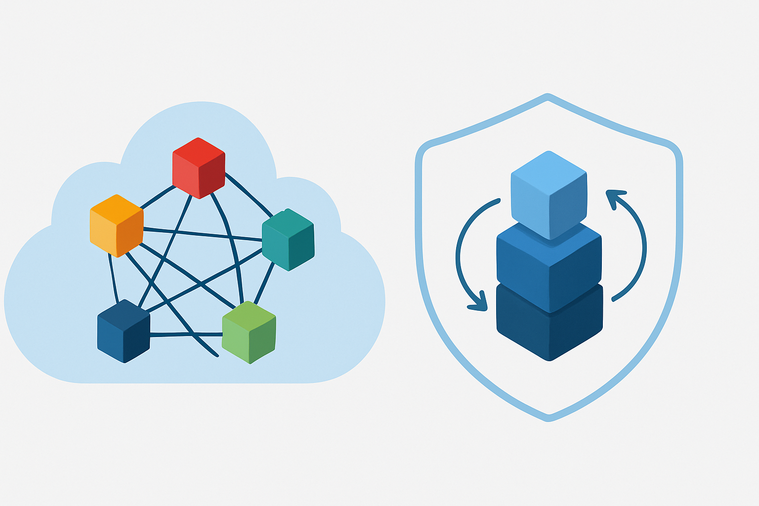 Comparison of shared multi-tenant cloud versus isolated private cloud with shielded data flows