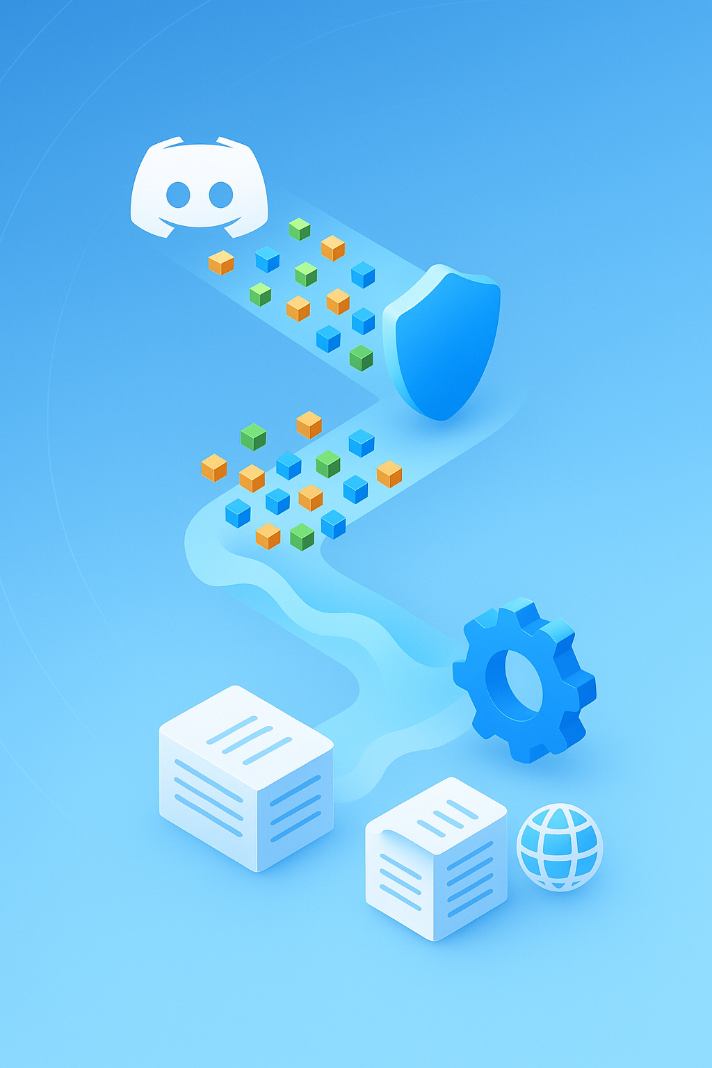 Flow diagram of Discord Opus packets being corrected then transcribed into multi-language documents