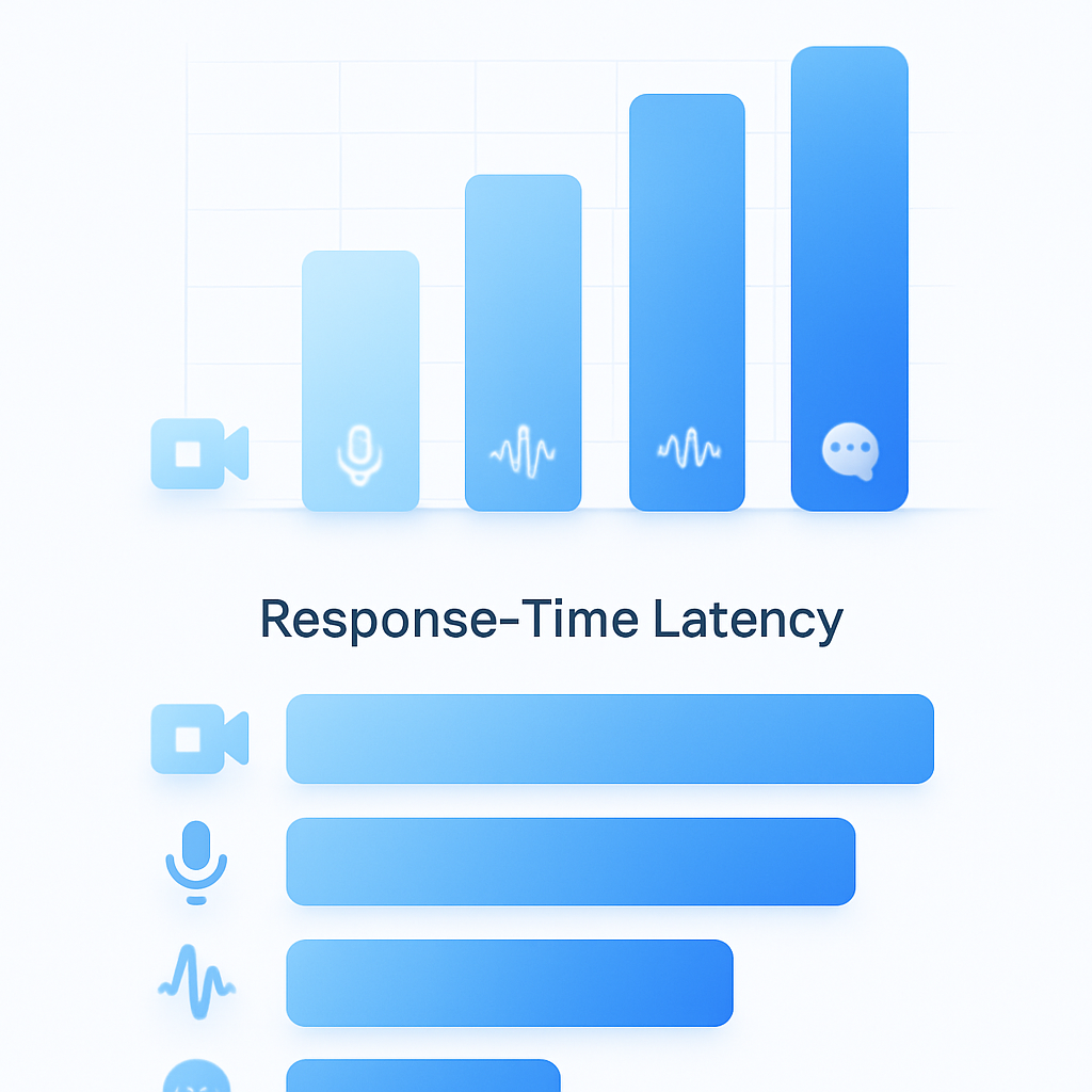 Bar comparison visualizing transcription accuracy and latency for Zoom, Webex, Teams, and Harmony.