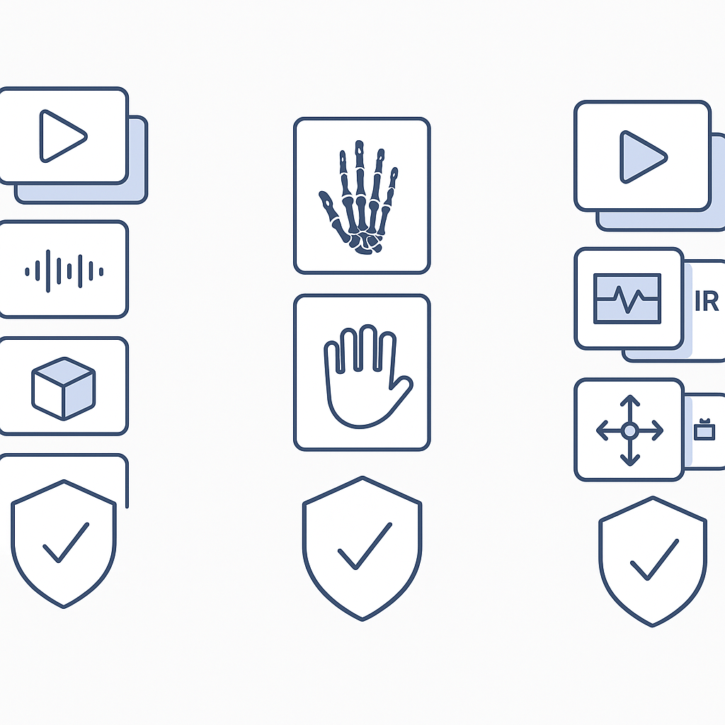 Side-by-side illustration comparing scale and modality of Ego-Exo4D, EgoDex, and OpenEgo rights-cleared datasets