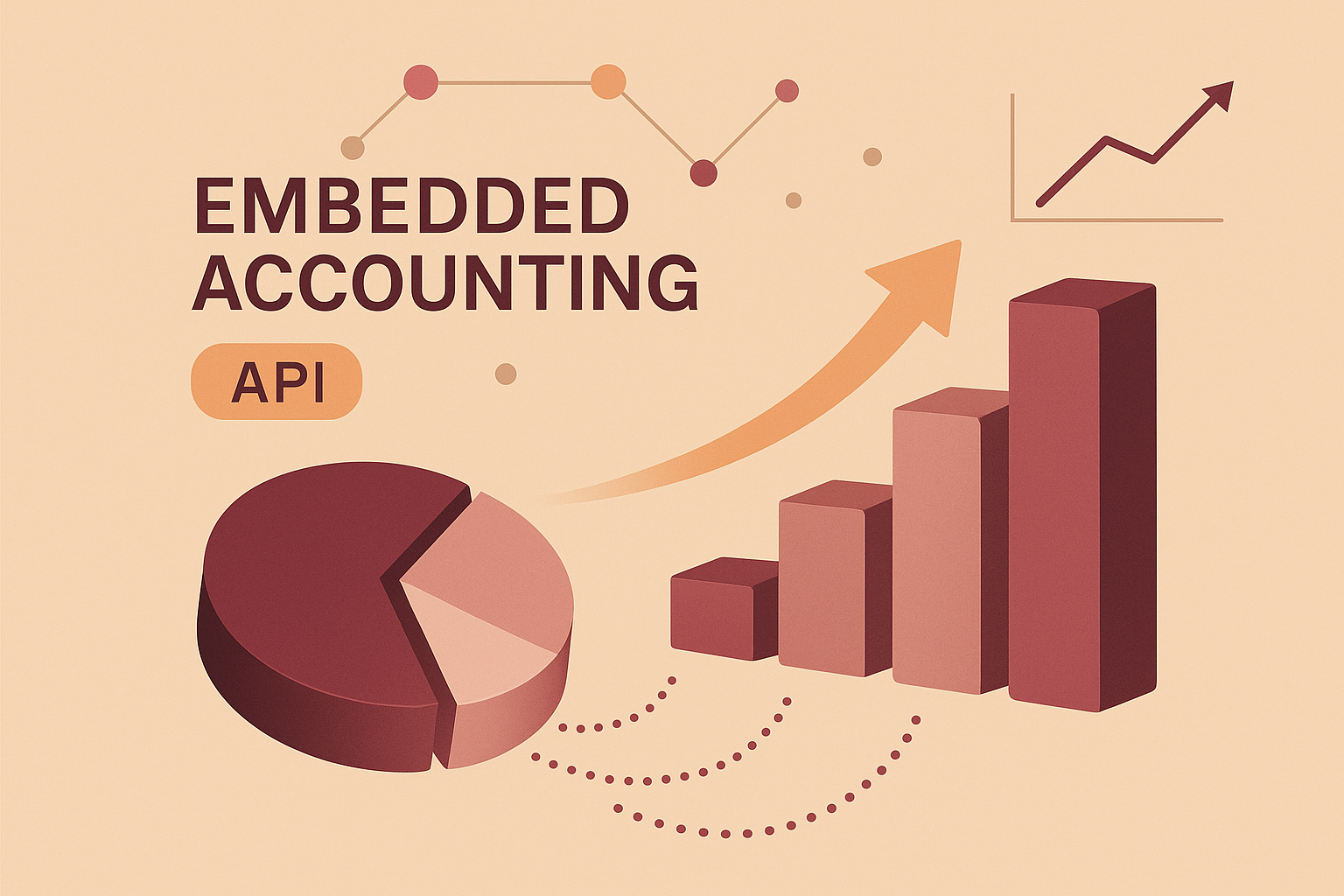 Visual representation of a SaaS platform becoming a financial powerhouse with Embedded Accounting APIs, illustrating growth and oversight.